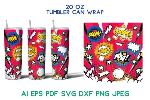 20 Oz Comics Vintage Anime Manga SVG
