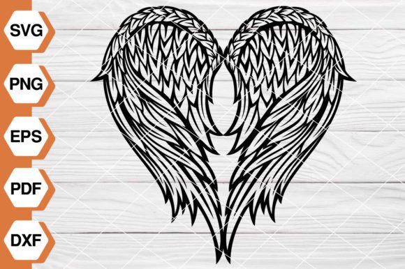 Angel Wings Heart SVG EP-138