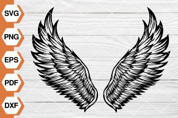 Angel Wings Heart SVG EP-140