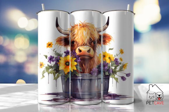 Cute Highland Cow Baby Tub Tumbler
