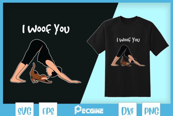Dog Yoga Pose Funny Yoga SVG