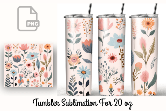 Flower 20 Oz Tumbler Wrap