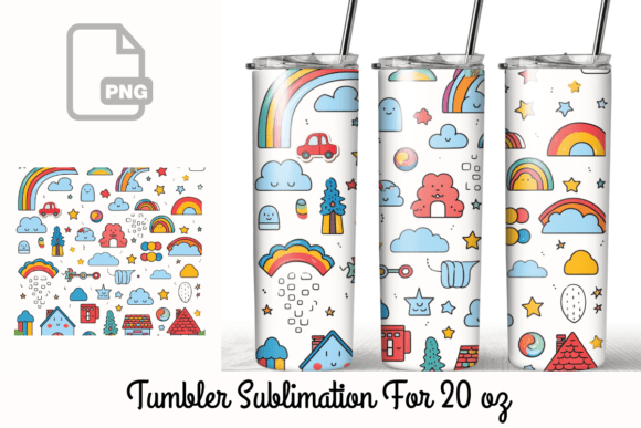 Kawaii Cute 20 Oz Tumbler Wrap