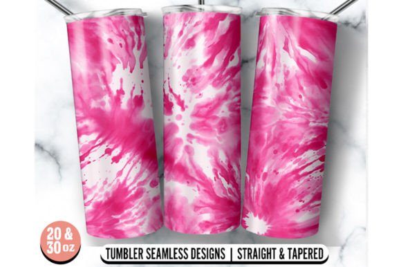 Pink Tie Dye Skinny Tumbler Wrap