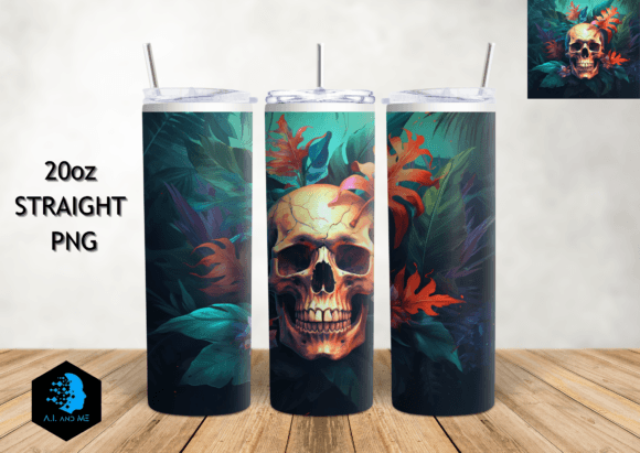 Skull Exotic Tumbler Wrap 20oz