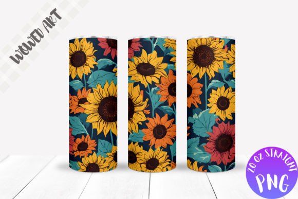 Sunflowers Pattern Tumbler Wrap