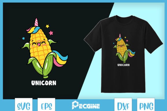 Unicorn Baby Corn Pun SVG